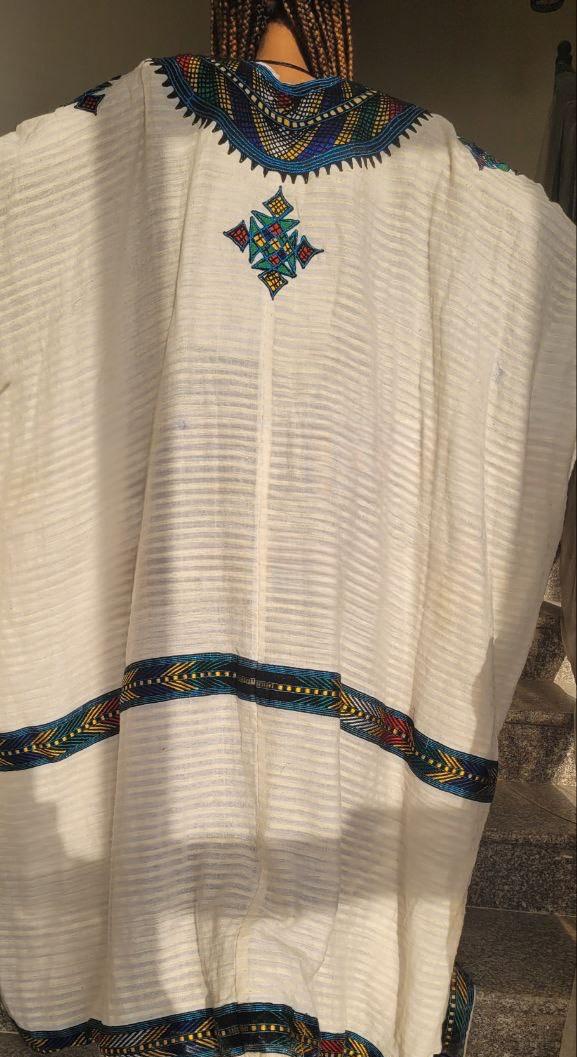 ሰሌን ጥልፍ • Selen Embroidery Ethiopian Gondar Amhara Fetil Dress