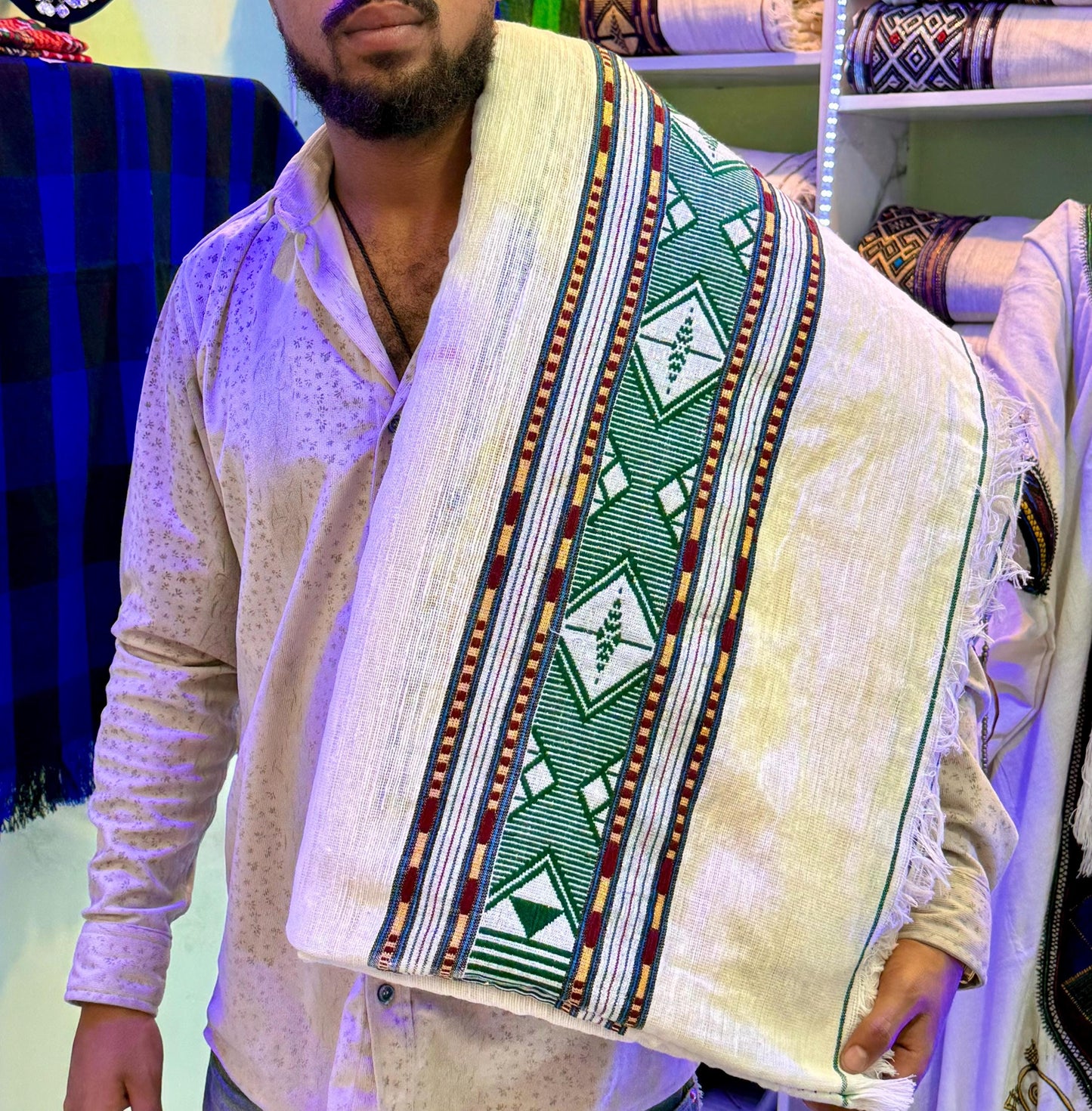 Ethiopian Habesha Traditional Handwoven Wollo Gabi