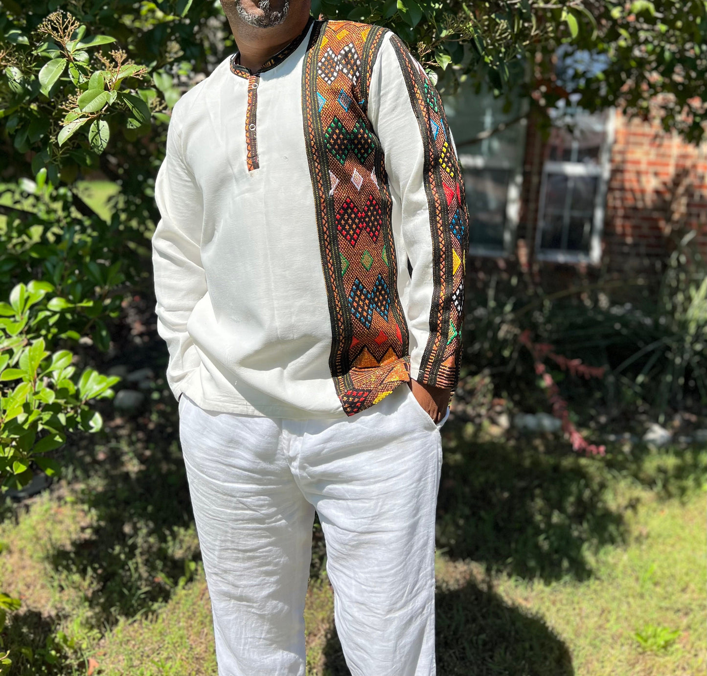 Ethiopian Wollo Traditional Tilf Men Shirt