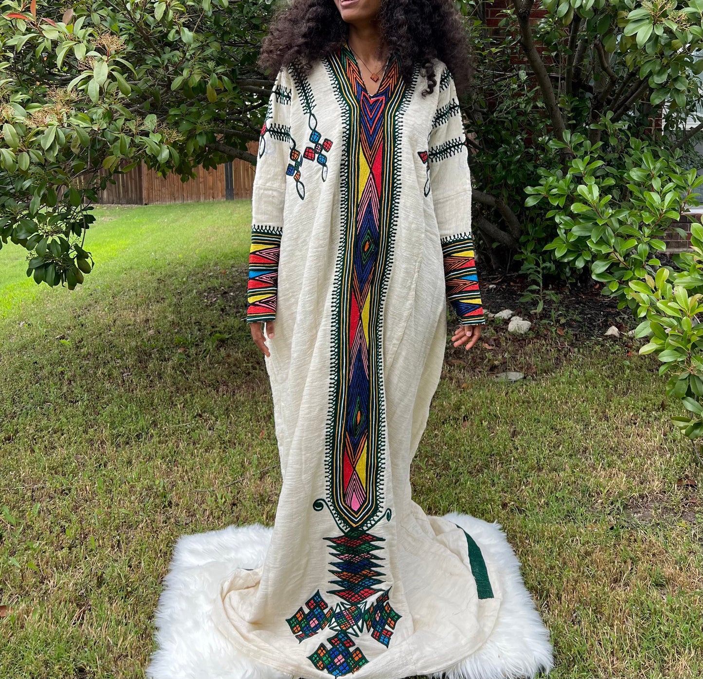 Gondar Fetil Collection • Ethiopian Gondar  Fetil White Dress