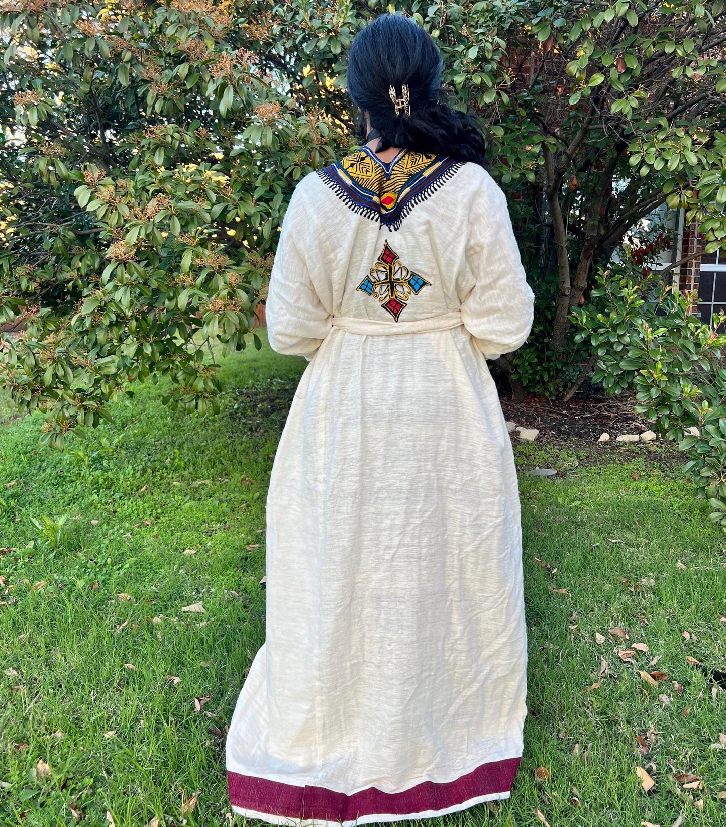 Lakomelza Tilfs • Ethiopian Wollo Amhara Mekes • መቀስ Tilf Fetil Dress || Habesha Dress
