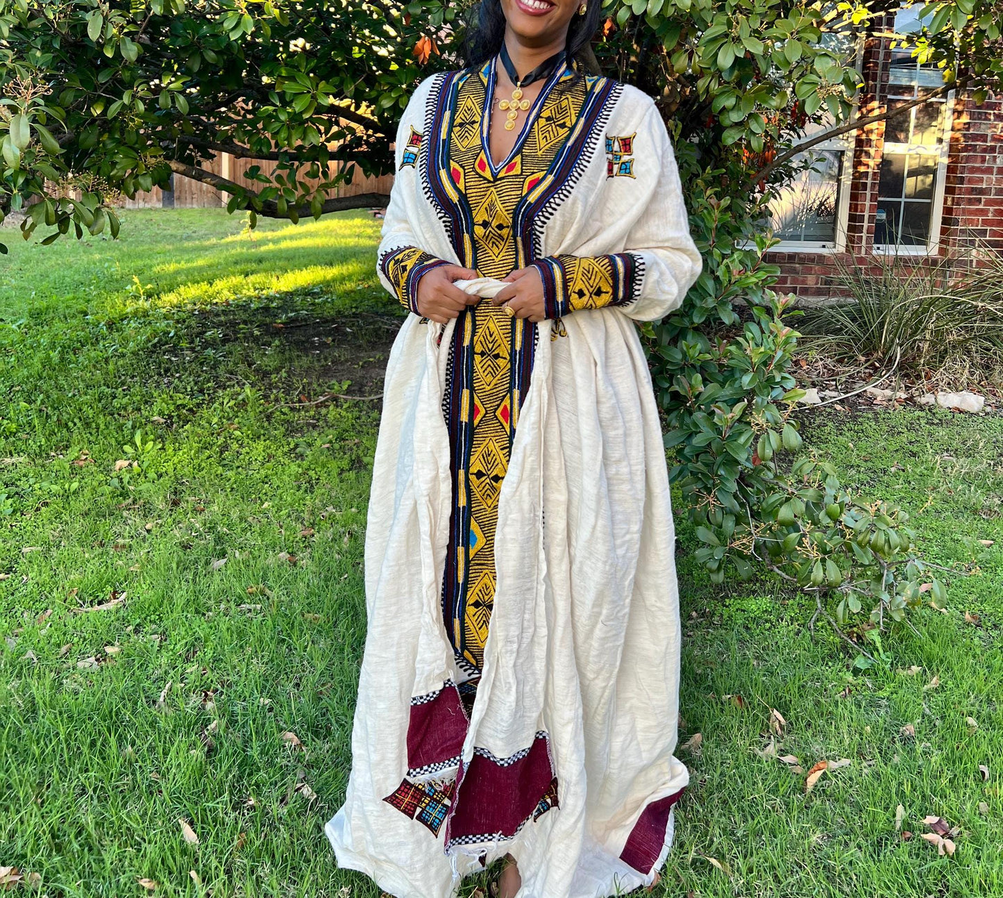 Lakomelza Tilfs • Ethiopian Wollo Amhara Mekes • መቀስ Tilf Fetil Dress || Habesha Dress