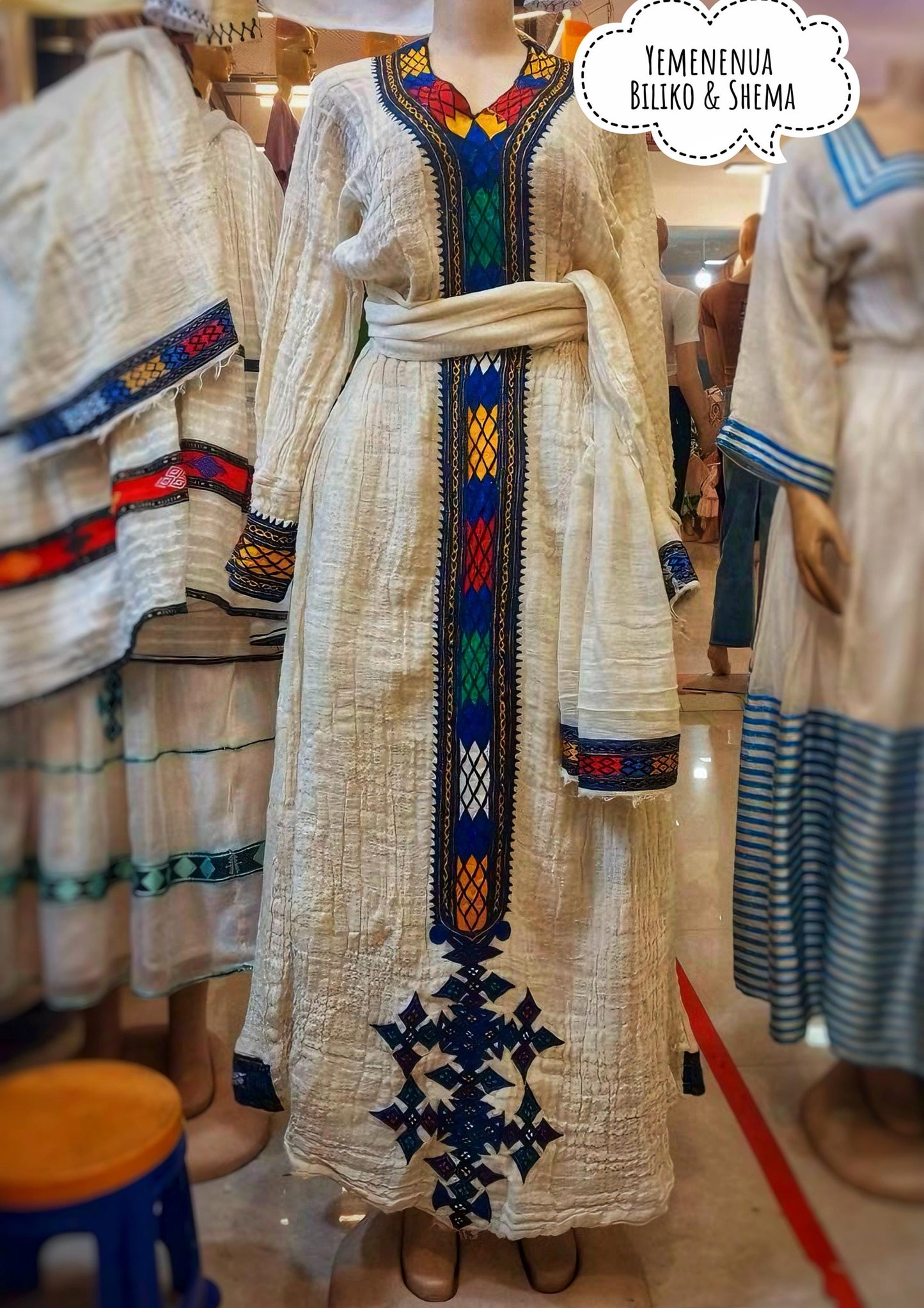 Ethiopian Eritrean Habesha Fetil Dress