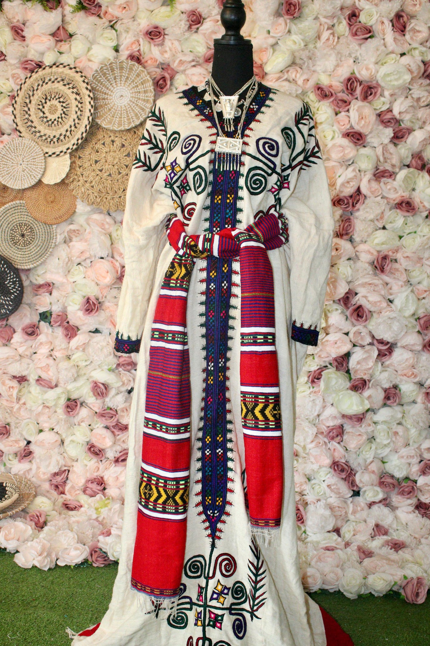 Gihon Collection • Ethiopian Gojam Amhara Zegye Embroidery Fetil Dress