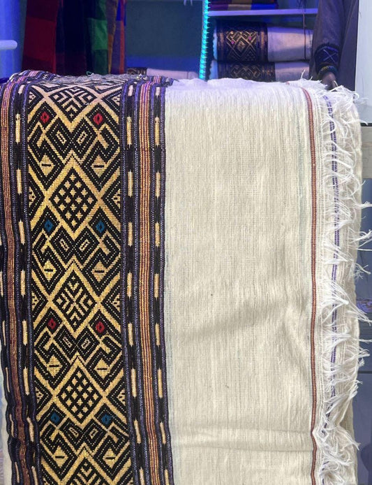 Lakomelza Tilfs • Ethiopian Wollo Biliko Gabi - ወሎ ብልኮ ጋቢ (Traditional Cotton Blanket)