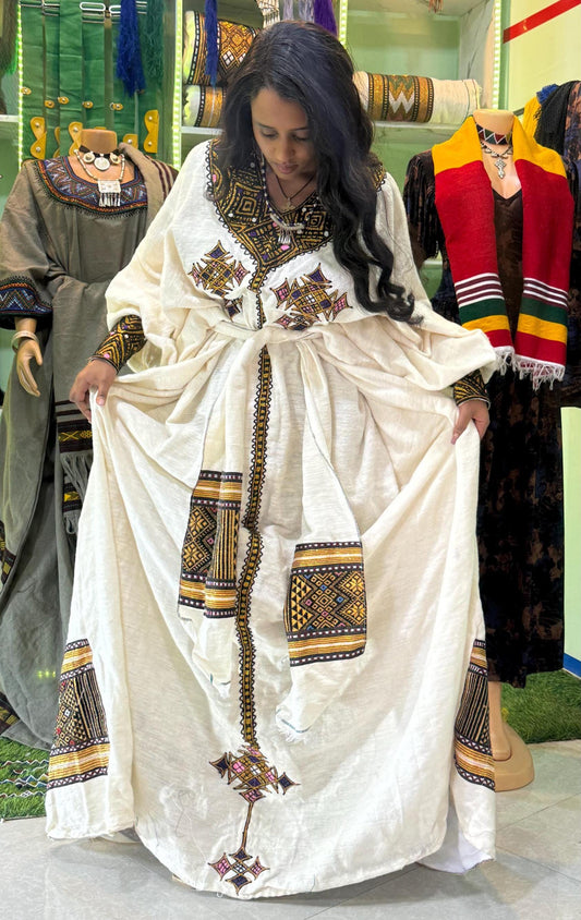 Ethiopian Wollo Biliko Fetil Free Size Dress